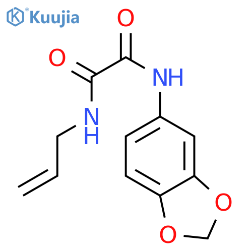 N'-(2H-1,3-benzodioxol-5-yl)-N-(prop-2-en-1-yl)ethanediamide structure
