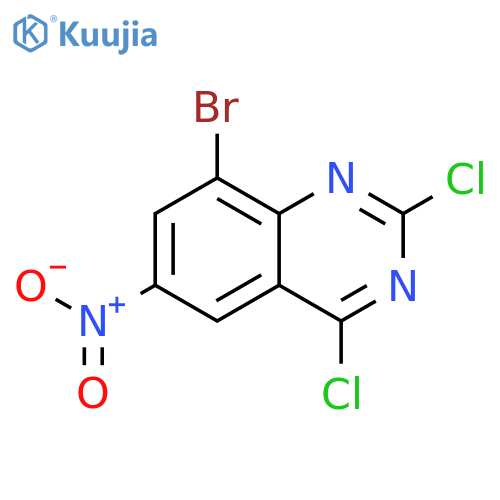 8-Bromo-2,4-dichloro-6-nitroquinazoline structure