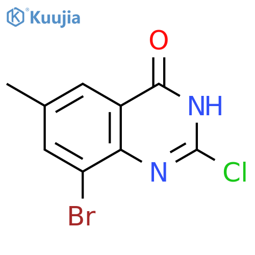 4(3H)-Quinazolinone, 8-bromo-2-chloro-6-methyl- structure