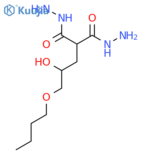 2-(3-Butoxy-2-hydroxypropyl)propanedihydrazide structure