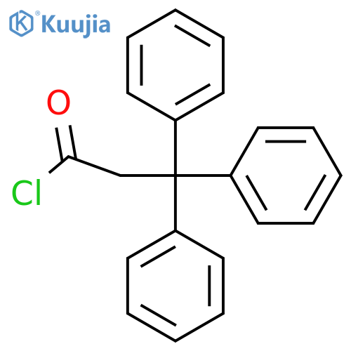 3,3,3-Triphenylpropionyl chloride structure