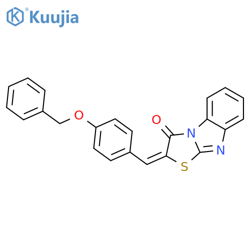 (2Z)-2-[4-(benzyloxy)benzylidene][1,3]thiazolo[3,2-a]benzimidazol-3(2H)-one structure