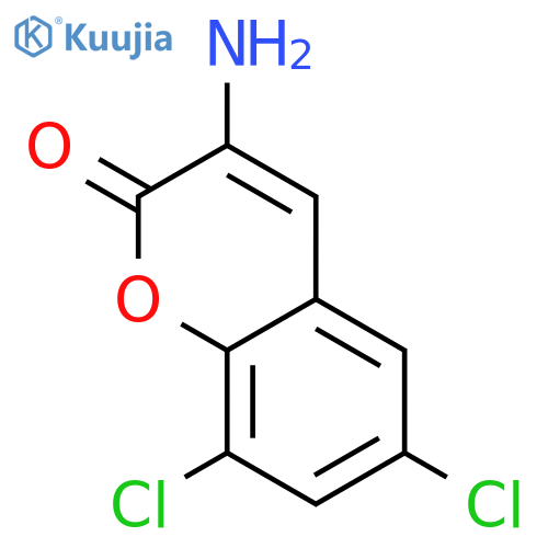 2H-1-Benzopyran-2-one, 3-amino-6,8-dichloro- structure