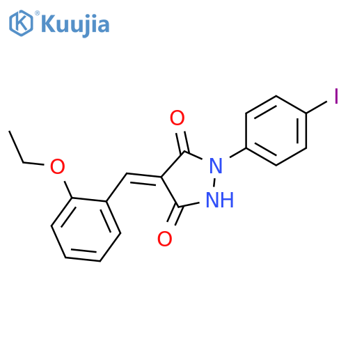 (4E)-4-(2-ethoxybenzylidene)-1-(4-iodophenyl)pyrazolidine-3,5-dione structure
