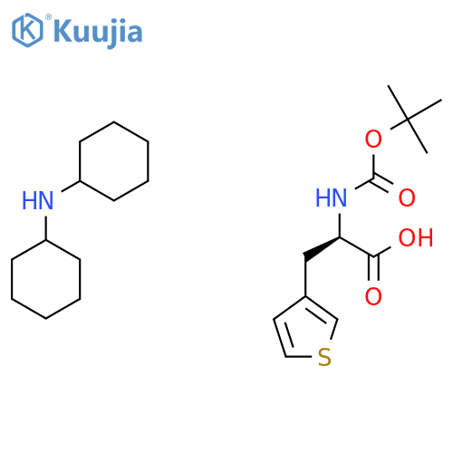 boc-β-(3-thienyl)-d-ala-oh (dicyclohexylammonium) salt structure