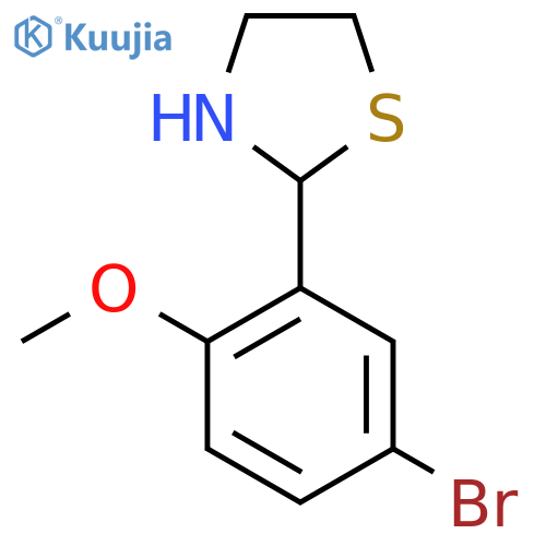 2-(5-Bromo-2-methoxyphenyl)-1,3-thiazolidine structure