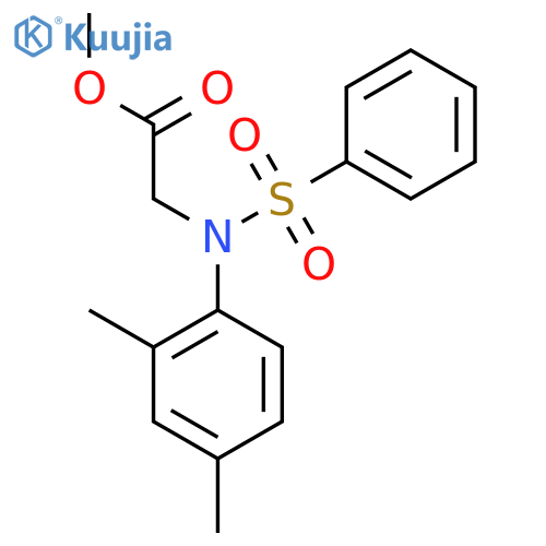 Methyl N-(2,4-dimethylphenyl)-N-(phenylsulfonyl)glycinate structure