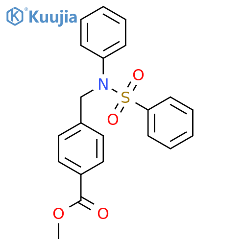Methyl 4-{phenyl(phenylsulfonyl)aminomethyl}benzoate structure