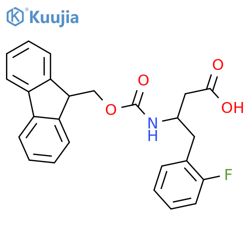 Fmoc-(R)-3-amino-4-(2-fluorophenyl)-butyric Acid structure
