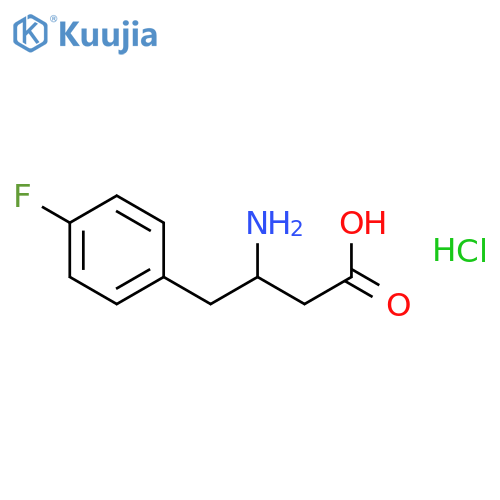 4-Fluoro-D-beta-homophenylalanine hydrochloride structure
