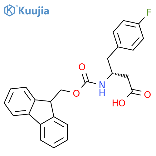 Fmoc-(R)-3-amino-4-(4-fluorophenyl)-butyric Acid structure