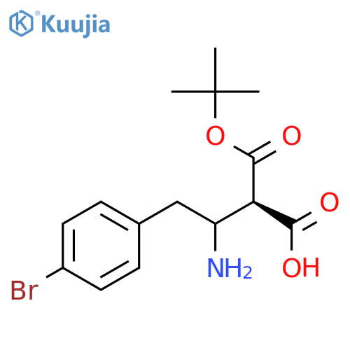 Boc-(R)-3-amino-4-(4-bromophenyl)-butyric Acid structure