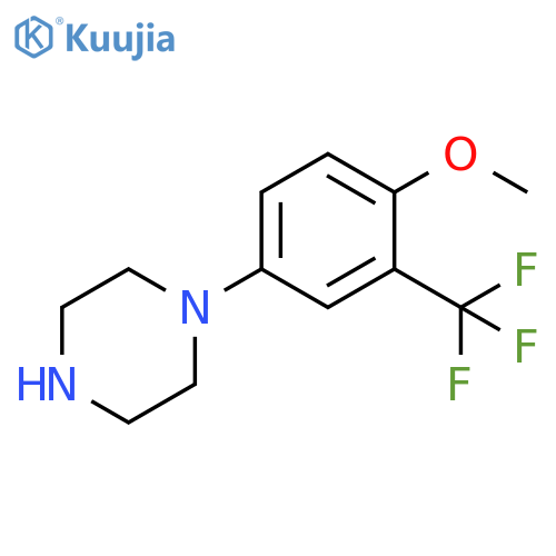 1-4-methoxy-3-(trifluoromethyl)phenylpiperazine structure