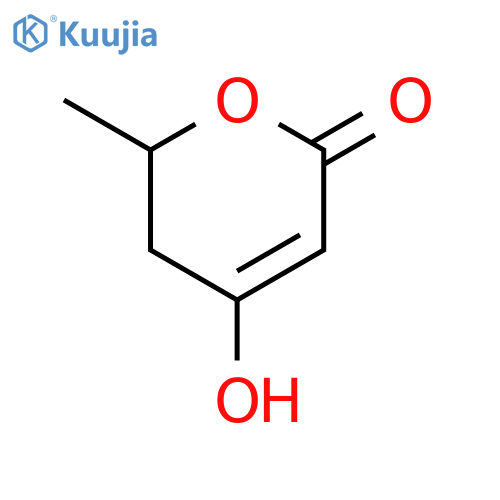 4-hydroxy-6-methyl-5,6-dihydro-2H-pyran-2-one structure