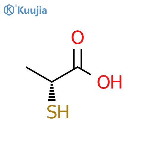 (2R)-2-sulfanylpropanoic acid structure