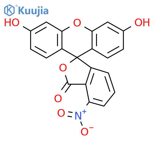 3',6'-Dihydroxy-4-nitro-3H-spiro[isobenzofuran-1,9'-xanthen]-3-one structure