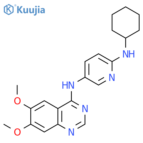 2,5-Pyridinediamine, N2-cyclohexyl-N5-(6,7-dimethoxy-4-quinazolinyl)- structure