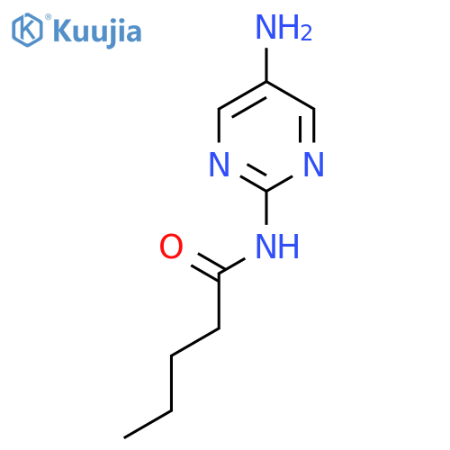 N-(5-aminopyrimidin-2-yl)pentanamide structure