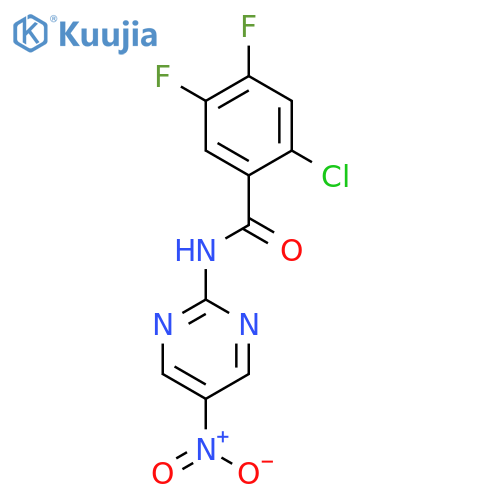 Benzamide, 2-chloro-4,5-difluoro-N-(5-nitro-2-pyrimidinyl)- structure