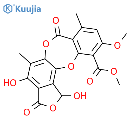 Stictic acid; 1''-Carboxylic acid, Me ester structure