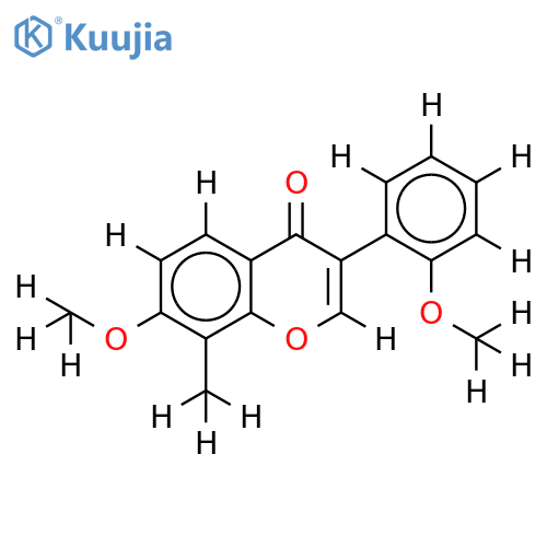 2',7-dimethoxy-8-methylisoflavone structure