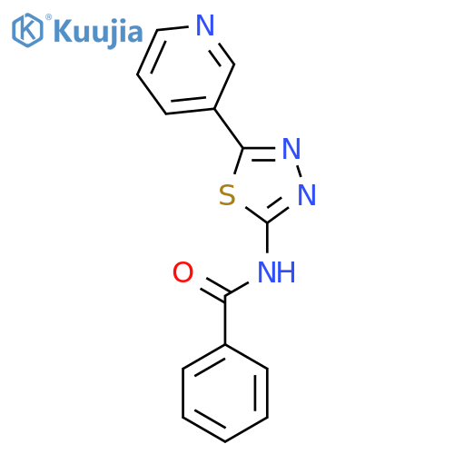 Benzamide, N-[5-(3-pyridinyl)-1,3,4-thiadiazol-2-yl]- structure