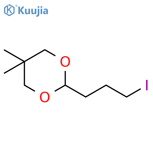 2-(3-Iodopropyl)-5,5-dimethyl-1,3-dioxane structure