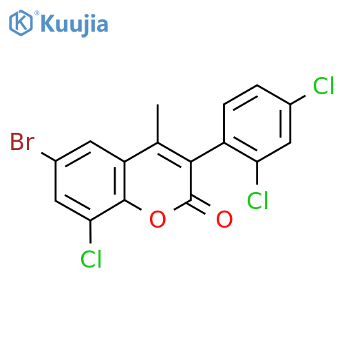6-Bromo-8-chloro-3(2’,4’-dichlorophenyl)-4-methylcoumarin structure