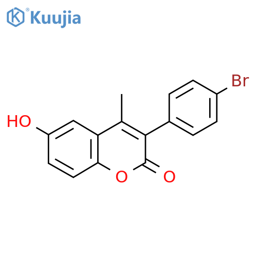 3-(4-bromophenyl)-6-hydroxy-4-methyl-2H-chromen-2-one structure