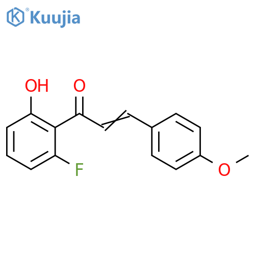 2-Propen-1-one, 1-(2-fluoro-6-hydroxyphenyl)-3-(4-methoxyphenyl)- structure