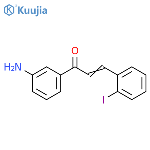 2-Propen-1-one, 1-(3-aminophenyl)-3-(2-iodophenyl)- structure