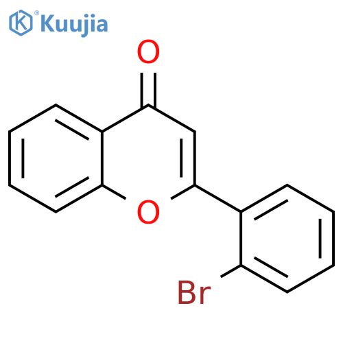 4H-1-Benzopyran-4-one, 2-(2-bromophenyl)- structure