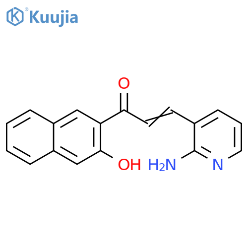 2-Propen-1-one, 3-(2-amino-3-pyridinyl)-1-(3-hydroxy-2-naphthalenyl)- structure