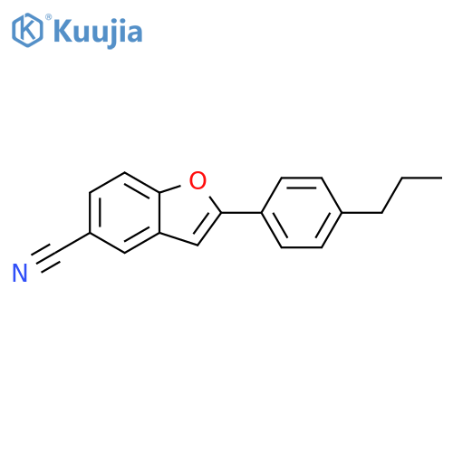 5-Benzofurancarbonitrile, 2-(4-propylphenyl)- structure