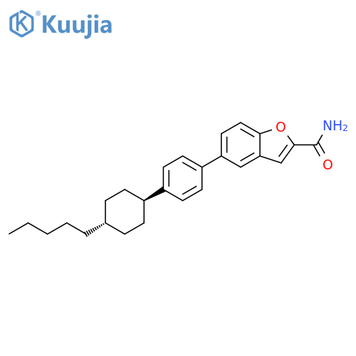 2-Benzofurancarboxamide, 5-[4-(trans-4-pentylcyclohexyl)phenyl]- structure