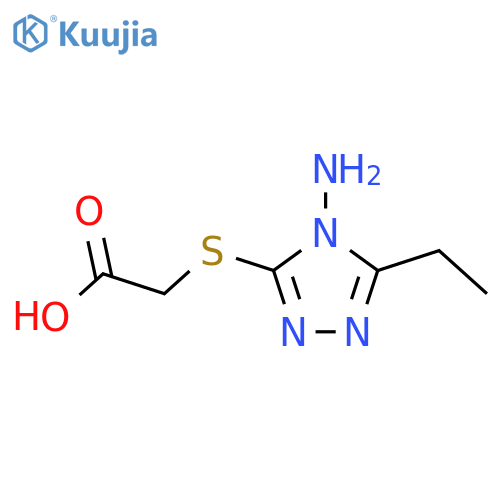 (4-Amino-5-ethyl-4H-[1,2,4]triazol-3-ylsulfanyl)-acetic acid structure