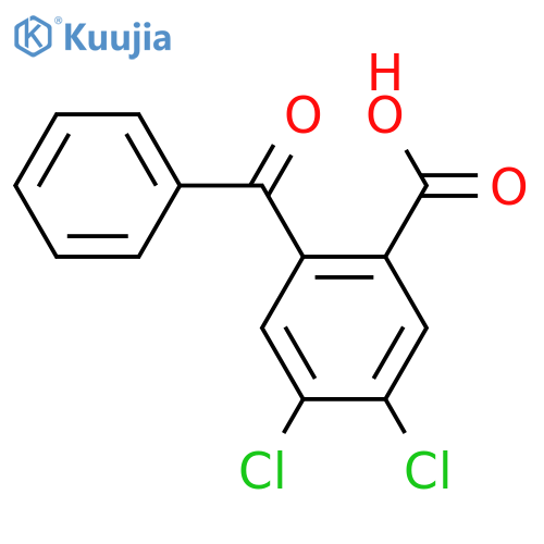 2-Benzoyl-4,5-dichlorobenzoic acid structure