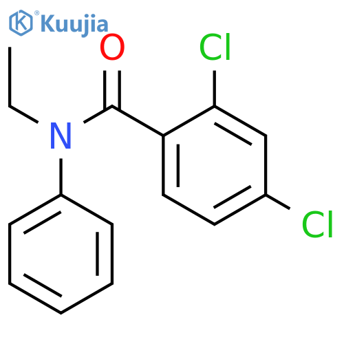 2,4-dichloro-N-ethyl-N-phenylbenzamide structure