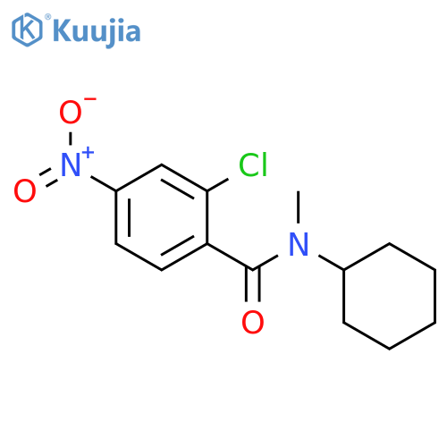2-Chloro-N-cyclohexyl-N-methyl-4-nitrobenzamide structure