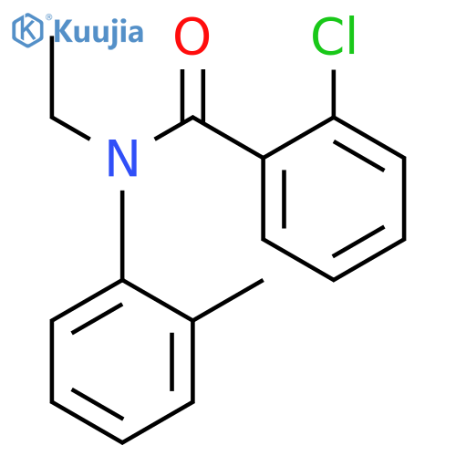 2-chloro-N-ethyl-N-(2-methylphenyl)benzamide structure