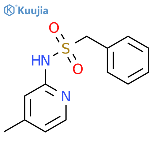 N-(4-methyl-2-pyridinyl)-1-phenylmethanesulfonamide structure