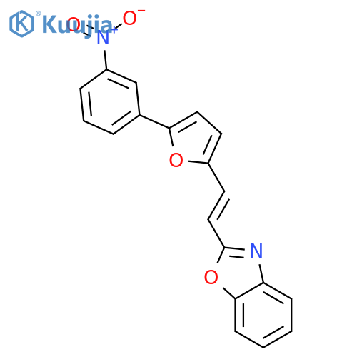 2-(E)-2-5-(3-nitrophenyl)furan-2-ylethenyl-1,3-benzoxazole structure
