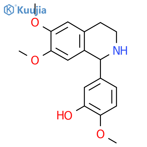 5-(6,7-Dimethoxy(1,2,3,4-tetrahydroisoquinolyl))-2-methoxyphenol structure