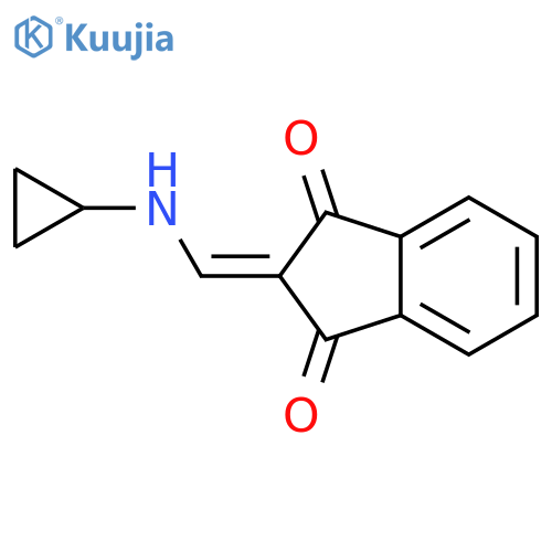 1H-Indene-1,3(2H)-dione,2-[(cyclopropylamino)methylene]- structure