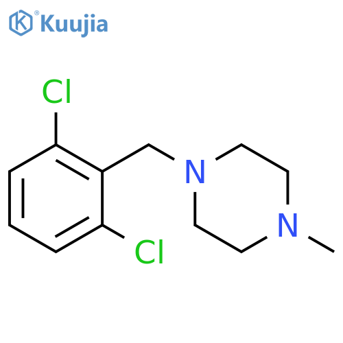 1-[(2,6-dichlorophenyl)methyl]-4-methylpiperazine structure
