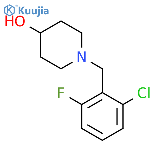 1-(2-Chloro-6-fluoro-benzyl)-piperidin-4-ol structure