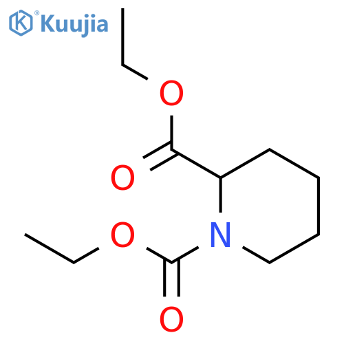 Diethyl 1,2-piperidinedicarboxylate structure