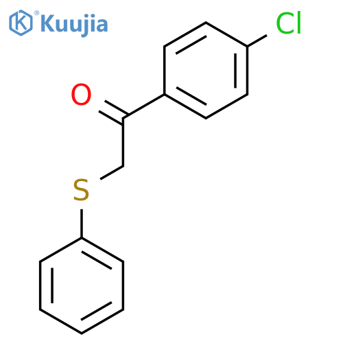 1-(4-chlorophenyl)-2-(phenylsulfanyl)ethan-1-one structure