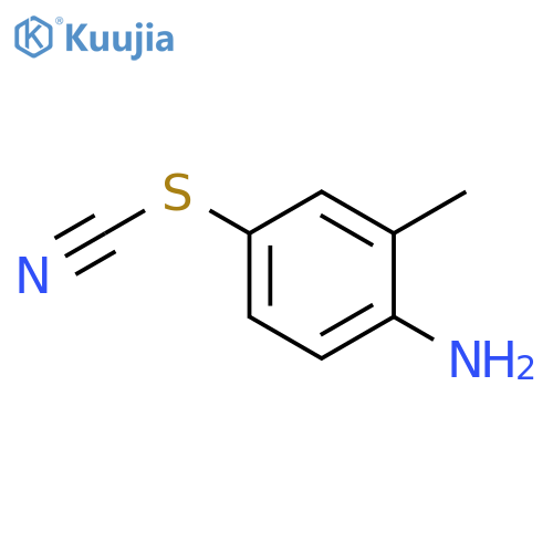 (4-amino-3-methylphenyl)sulfanylformonitrile structure