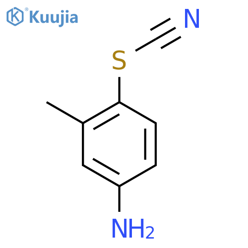 Thiocyanic acid, 4-amino-2-methylphenyl ester structure
